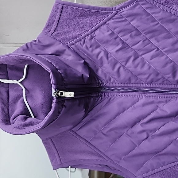 Columbia Full-Zip Nylon/Fleece Puff Vest Size S - Picture 4 of 9